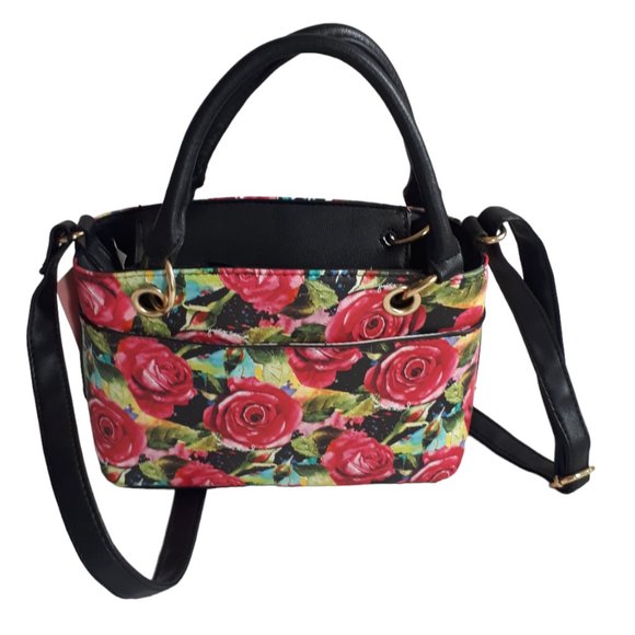 Juicy Couture Crossbody Handbag Floral With Gold Hardware - Picture 7 of 12